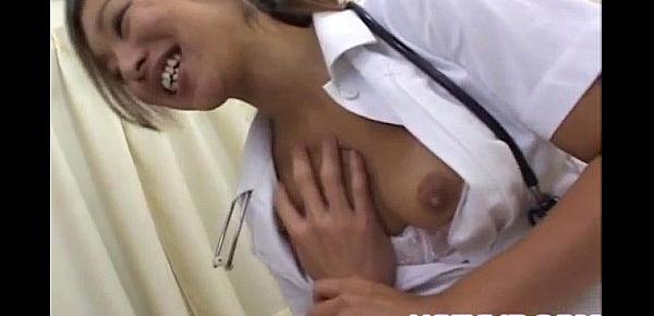  Erena Fujimori nurse gives blowjob to patient